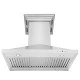 ZLINE Ducted Vent Island Mount Range Hood in Stainless Steel with Built-in ZLINE CrownSound Bluetooth Speakers GL1iCRN-BT-30