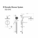 ZLINE El Dorado Shower System ELD-SHS-PG