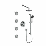 ZLINE Emerald Bay Thermostatic Shower System with Body Jets EMBY-SHS-T3-CH