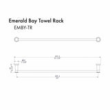 ZLINE Emerald Bay Towel Rail EMBY-TR-BN