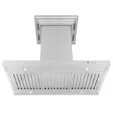Zline Island Mount Range Hood in Stainless Steel with Built-in ZLINE CrownSound™ Bluetooth Speakers GL2iCRN-BT-48