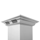 Zline Island Mount Range Hood in Stainless Steel with Built-in ZLINE CrownSound™ Bluetooth Speakers KE2iCRN-BT