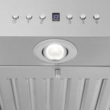 Zline Island Mount Range Hood in Stainless Steel with Built-in ZLINE CrownSound™ Bluetooth Speakers KE2iCRN-BT