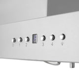Zline Island Mount Range Hood in Stainless Steel with Built-in ZLINE CrownSound™ Bluetooth Speakers KE2iCRN-BT