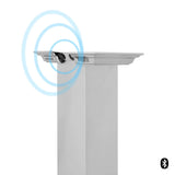 Zline Island Mount Range Hood in Stainless Steel with Built-in ZLINE CrownSound™ Bluetooth Speakers KE2iCRN-BT-48