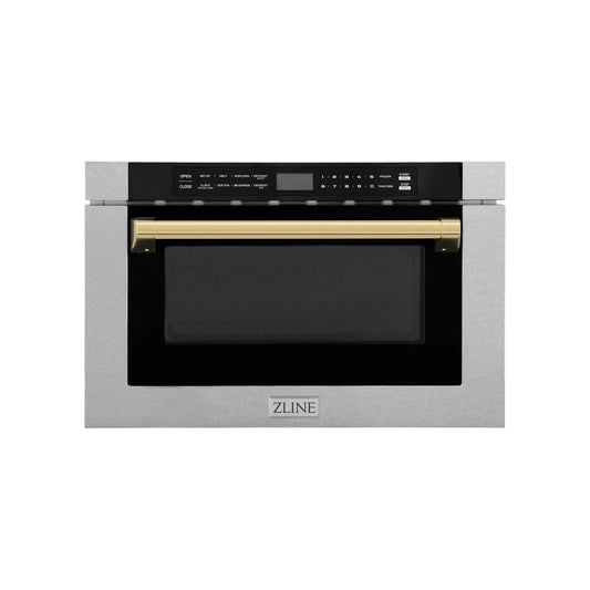 ZLine Microwave Drawer, DuraSnow and Gold MWDZ-1-SS-H-G