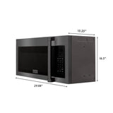 ZLINE Over Range Microwave, Black Stainless MWO-OTR-H-30-BS