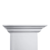 ZLINE Professional Convertible Vent Wall Mount Range Hood in Stainless Steel with Crown Molding 667CRN-48
