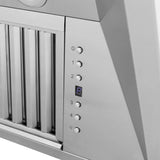 ZLINE Professional Island Mount Range Hood in Stainless Steel with Built-in CrownSound® Bluetooth Speakers 597iCRN-BT-36