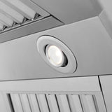 ZLINE Professional Island Mount Range Hood in Stainless Steel with Built-in CrownSound® Bluetooth Speakers 597iCRN-BT-36