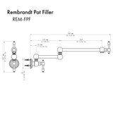 ZLINE Rembrandt Pot Filler REM-FPF-CH