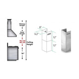 ZLINE Short Kit for 8' Ceilings, SK-KB/KL2/KL3