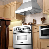 ZLINE 30" Remote Dual Blower Stainless Wall Range Hood, 687-RD-30