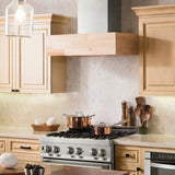 ZLINE 30" Wooden Wall Range Hood, Butcher Block, 681M-RS-30-400