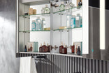 Ether 28 in. x 32 in. Frameless LED Mirror Bathroom Cabinet