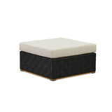 PURPLE LEAF Griffin Black Patio Conversation Set Modular Sectional Sofa Components