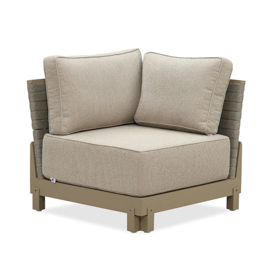 PURPLE LEAF Caesar Khaki Patio Conversation Set Modular Sectional Sofa Components