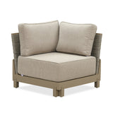 PURPLE LEAF Caesar Khaki Patio Conversation Set Modular Sectional Sofa Components